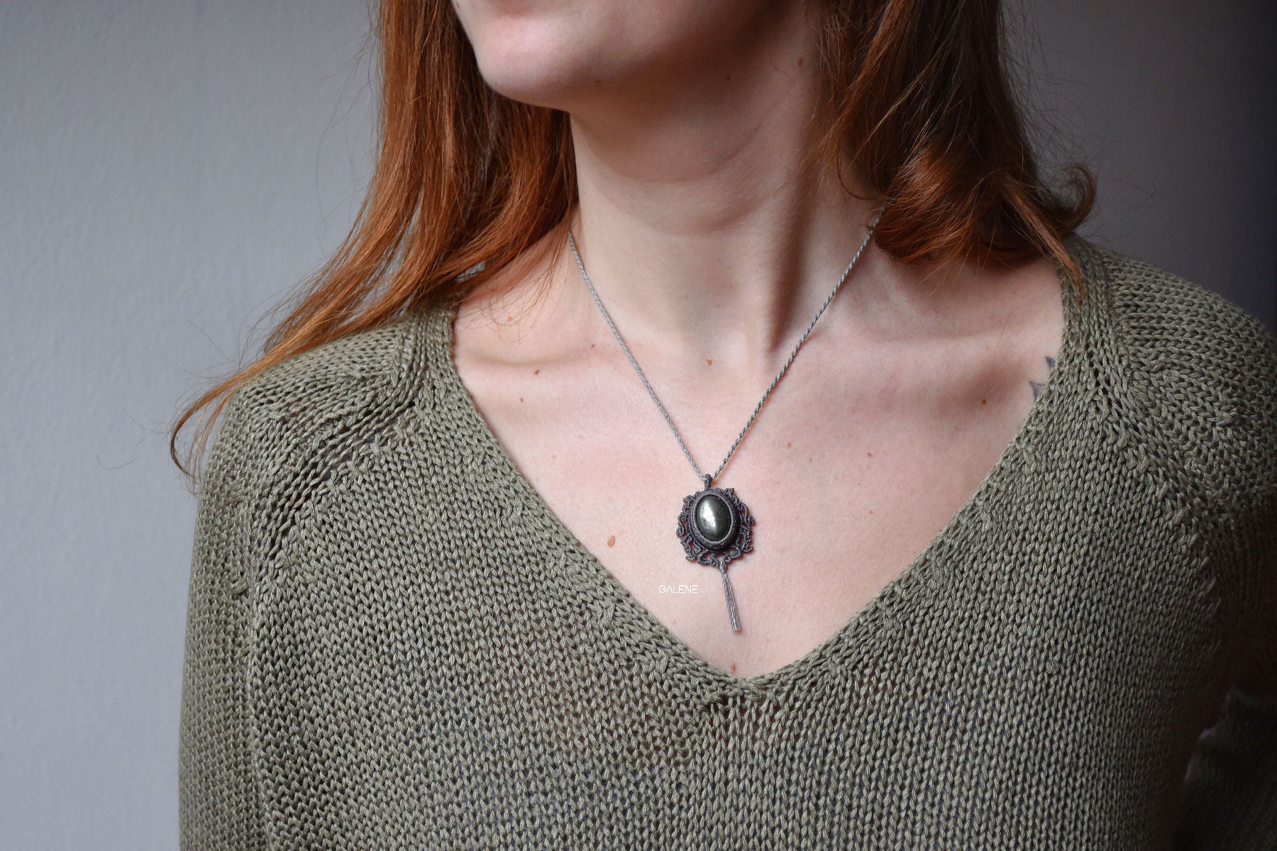 collana cammeo indossata